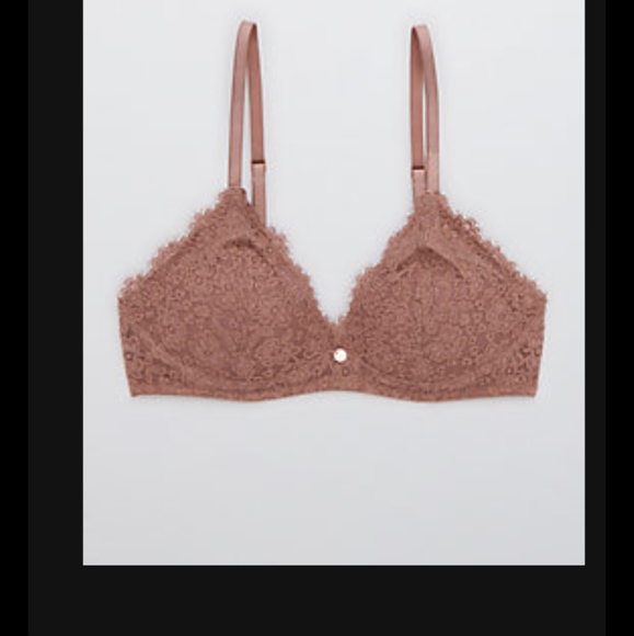 aerie Other - Mauve Wireless lace pushup bra
